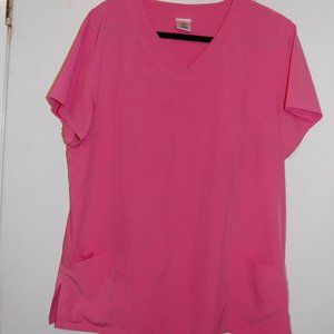Pink scrub top